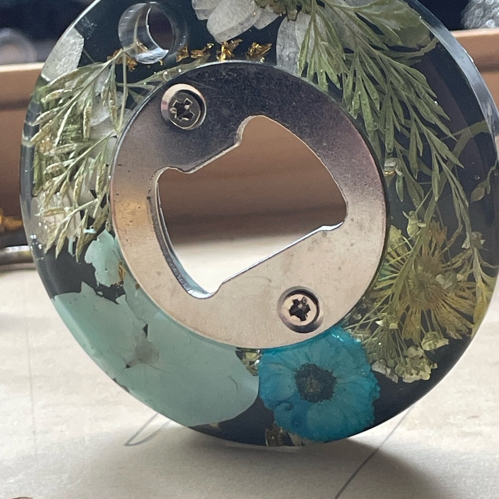 Floral Resin Bottle Opener